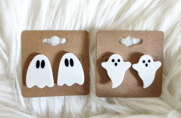 Ghost Stud Earrings 2 pk